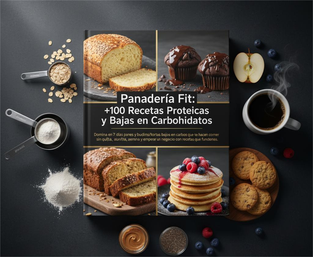 Panadería Fit: +100 Recetas Proteicas y Bajas en Carbohidratos + 5 Bonus
